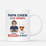 Mug Papa Chien Le Jour Gamer La Nuit Personnalisé