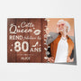 1165SFR1 Cadeau Personnalise Poster Queen Fabuleux 80 Ans Mamie