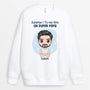 1172WFR1 Cadeau Personnalise Sweat shirt Surprise Super Papa Pere