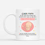 1174MFR1 Cadeau Personnalise Mug Echographie Annonce Grossesse Papa Pere