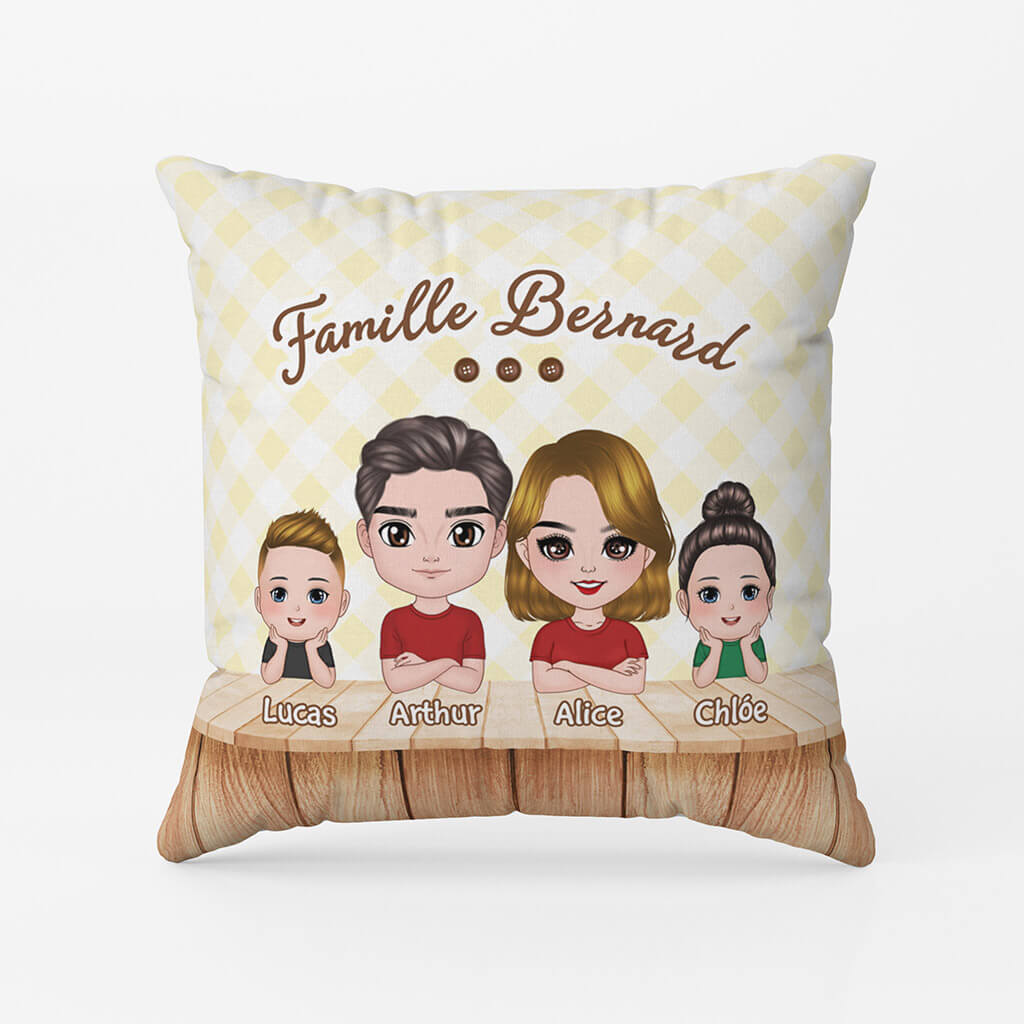 Idée Cadeau Pour La Famille | Coussin La Famille Personnalisé - Cadeau Plus