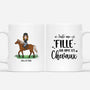 1185MFR1 Cadeau Personnalise Mug Fille Chevaux Amoureux des animaux