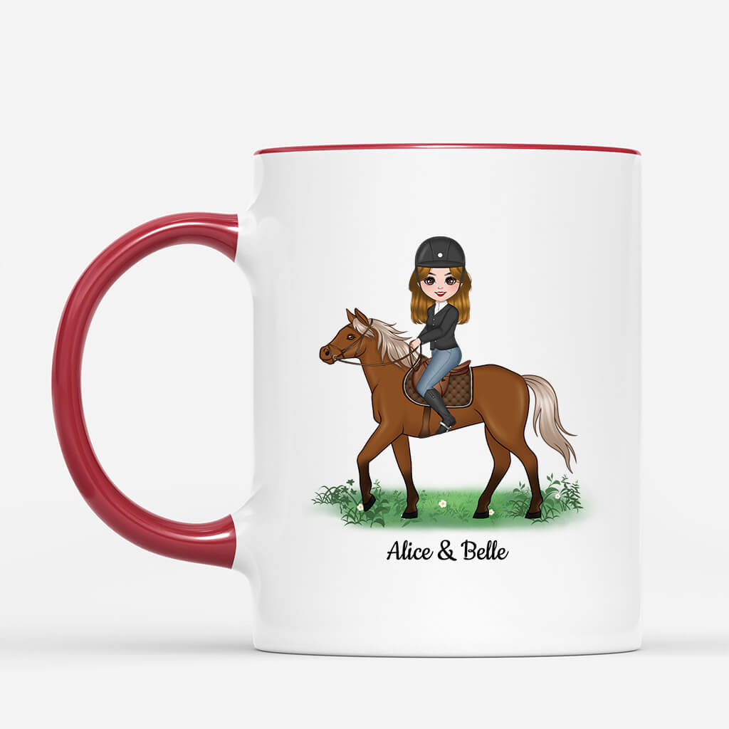 1185MFR2 Cadeau Personnalise Mug Fille Chevaux Amoureux des animaux