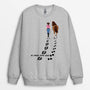 1187WFR1 Cadeau Personnalise Sweatshirt Marche Seule Cheval Amoureux des animaux