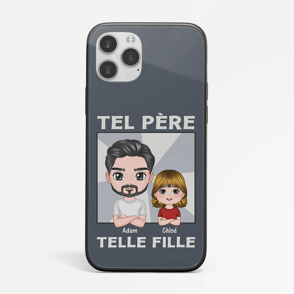 1191FFR2 Cadeau Personnalise Coque Telephone Pere Fils Papa