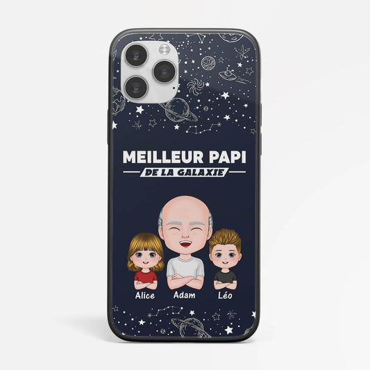 1195FFR2 Cadeau Personnalise Coque Telephone Meilleur Papa Galaxie Pere