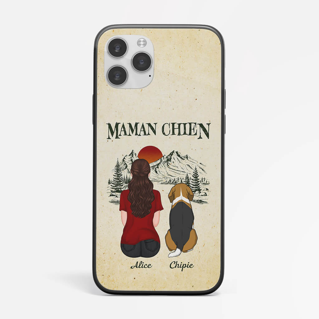 1196FFR2 Cadeau Personnalise Coque Telephone Maman Chien Papa Chien Amoureux des animaux_3241bd26 6a4a 497b 831e d818b35c54d1