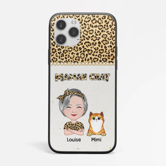 1200FFR1 Cadeau Personnalise Coque Telephone Maman Chat Amoureux des animaux_2dd4058b 309e 4be6 ad3c 4c316b8078b6