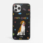 1201FFR2 Cadeau Personnalise Coque Telephone Maman Chien Papa Chien Amoureux des animaux