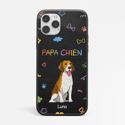 1201FFR2 Cadeau Personnalise Coque Telephone Maman Chien Papa Chien Amoureux des animaux_ba08e8f8 01bd 4260 be36 97a533297531