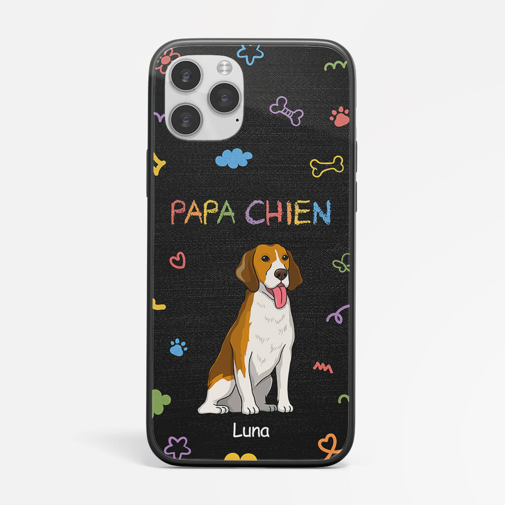 1201FFR2 Cadeau Personnalise Coque Telephone Maman Chien Papa Chien Amoureux des animaux_e4ca080a 6271 4877 bdfb 6949261fd9f0