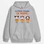 1213HFR2 Cadeau Personnalise Sweat a Capuche Citrouilles Mamie Grand mere