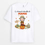 1224AFR1 Cadeau Personnalise T shirt Champ Citrouilles Mamie Automne Maman