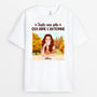 1225AFR1 Cadeau Personnalise T shirt Fille Femme Automne Elle