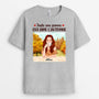 1225AFR2 Cadeau Personnalise T shirt Fille Femme Automne Elle