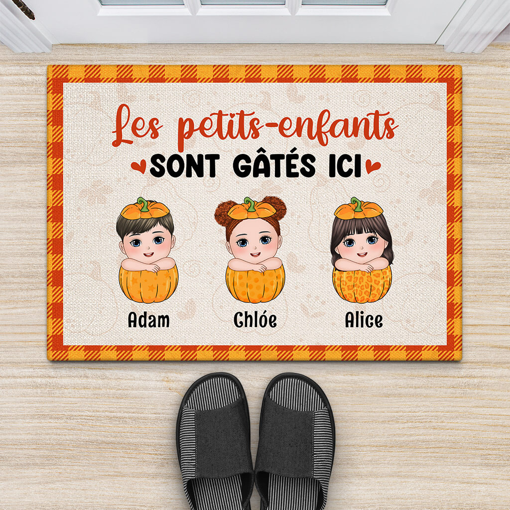 Paillasson Les Petits Enfants Sont Gâtés Ici Personnalisé