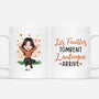 1227MFR1 Cadeau Personnalise Mug Feuilles Automne