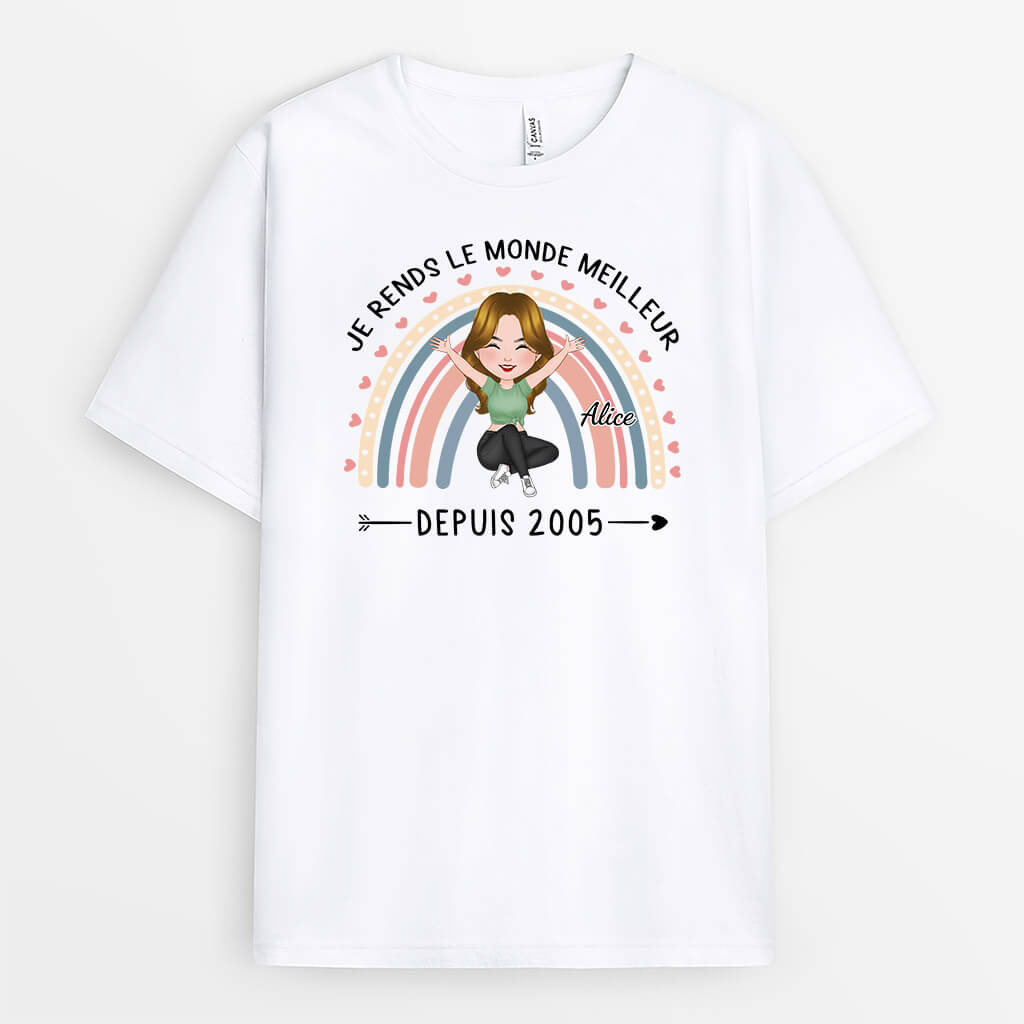 1237AFR1 t shirt rendre le monde meilleur depuis 30eme anniversaire personnalise_2c2ec983 fcd6 42ad 89a7 0bba83e68ab8