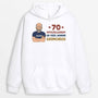 1239HFR1 sweat a capuche 70 officiellement un vieil homme grincheux personnalise