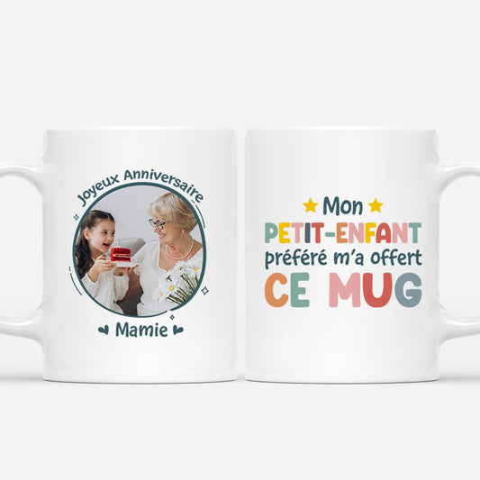1249MFR1 mug mon petit enfant prefere ma donne ce mug anniversaire de 60 ans personnalise