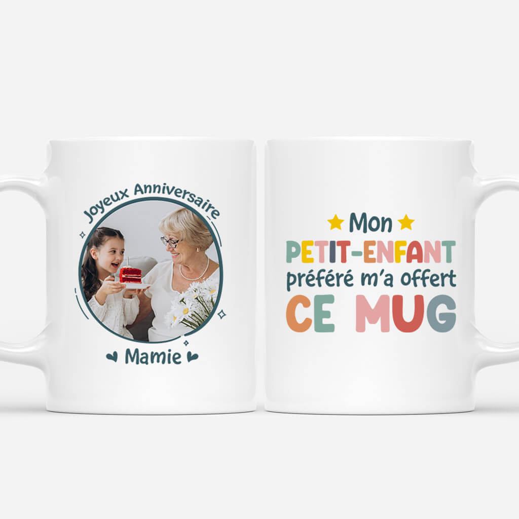1249MFR1 mug mon petit enfant prefere ma donne ce mug anniversaire de 70 ans personnalise