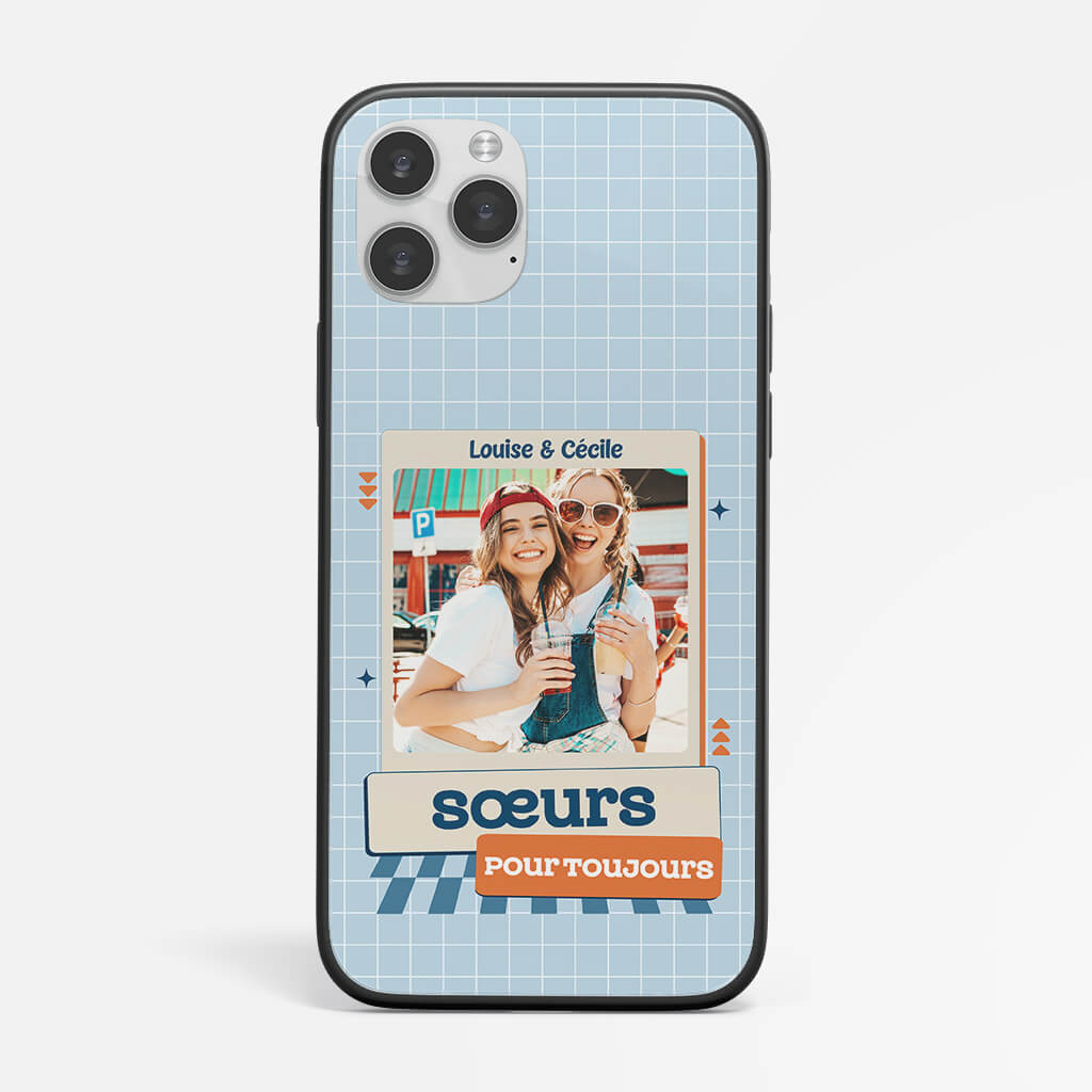 1270FFR2 coque de telephone iphone 14 meilleures amies pour toujours carte avec photo personnalisee