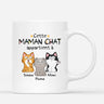 Mug Cette Maman/Ce Papa Chat Appartient À Personnalisé