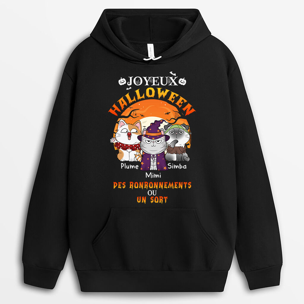 Sweat à Capuche Enfant Halloween/Noël - Motif Animal Imprimé 3D - Taille 4-13 Ans (105 à 155 Cm) - Cadeau Festif Garçon/fille