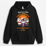 1302HFR2 sweat a capuche joyeux halloween des ronronnements ou un sort personnalise