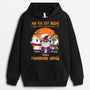 1303HFR2 sweat a capuche ma vie est regie par un monstre a fourrure gate personnalise