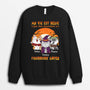 1303WFR1 sweatshirt ma vie est regie par un monstre a fourrure gate personnalise