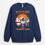 1303WFR2 sweatshirt ma vie est regie par un monstre a fourrure gate personnalise