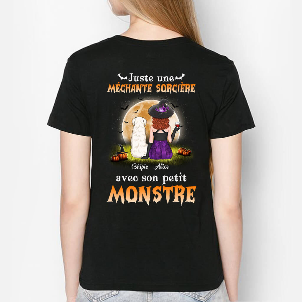 1309AFR2 t shirt juste une mechante sorciere avec son monstre personnalise_fa61c5af 30c0 4214 96c4 45fcd389fb9e