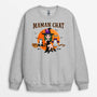 1310WFR1 sweatshirt maman chat sorciere avec son balai personnalise