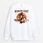 1310WFR2 sweatshirt maman chat sorciere avec son balai personnalise