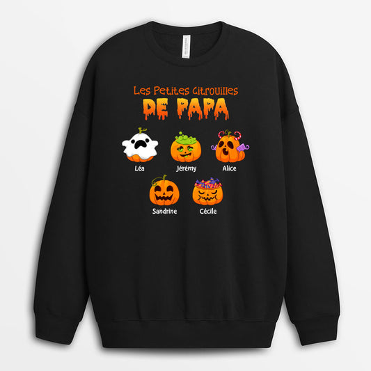 1318WFR1 sweatshirt la petite citrouille de papa personnalise