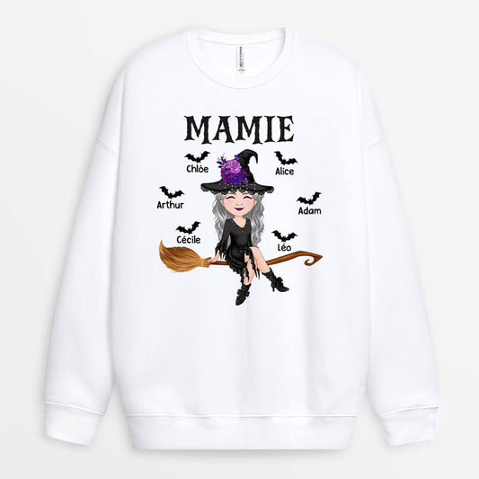 1323WFR1 sweatshirt mamie halloween personnalise