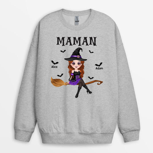 1323WFR2 sweatshirt mamie halloween personnalise