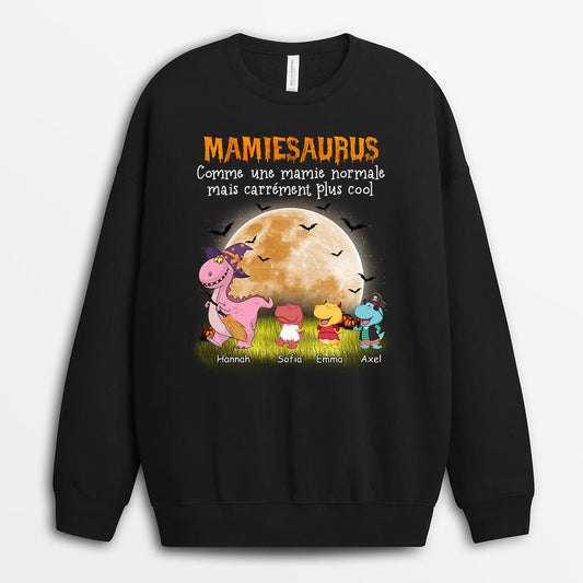 1326WFR1 sweatshirt mamiesaurus halloween personnalise