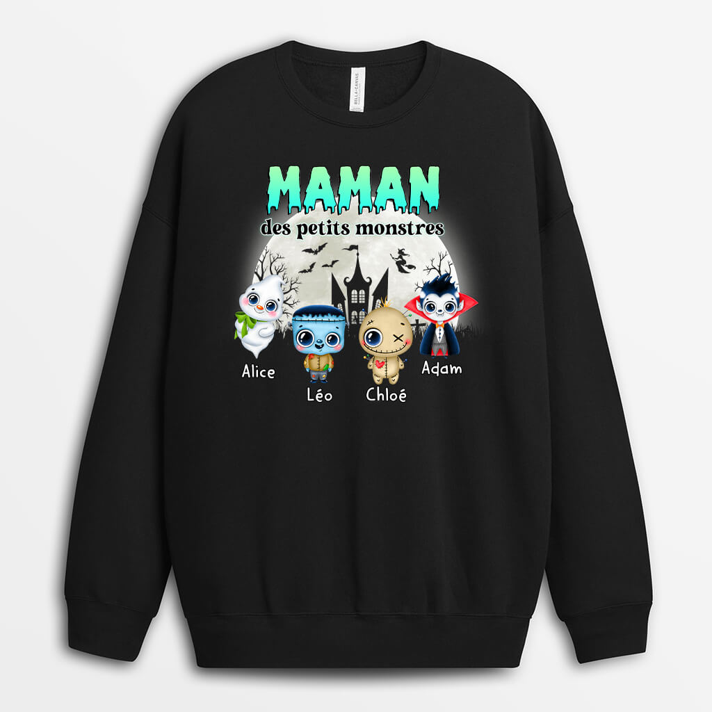 1330WFR2 sweatshirt grand mere des petits monstres personnalise