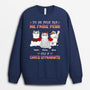 1336WFR2 sweatshirt tu ne peux pas me faire peur jai 4 chats effrayants personnalise