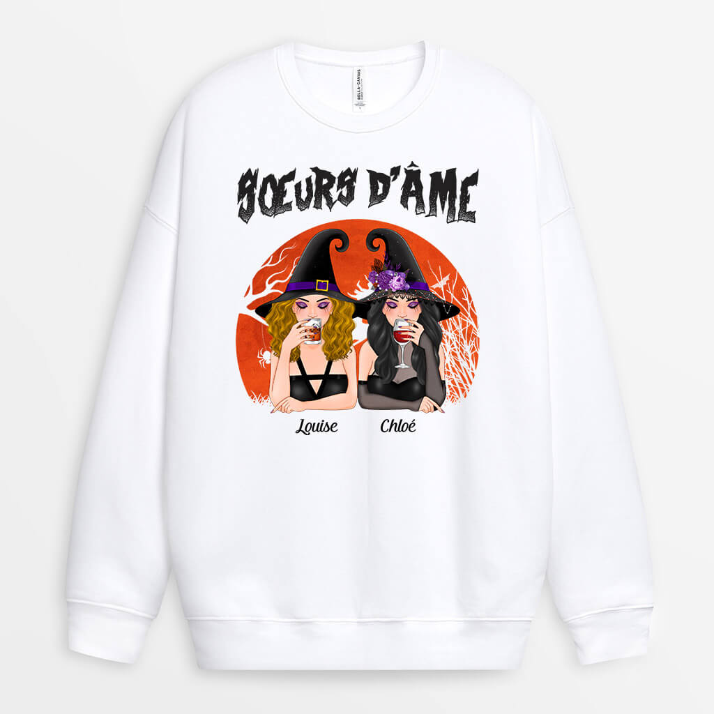 1344WFR2 sweatshirt soeurs dame personnalise