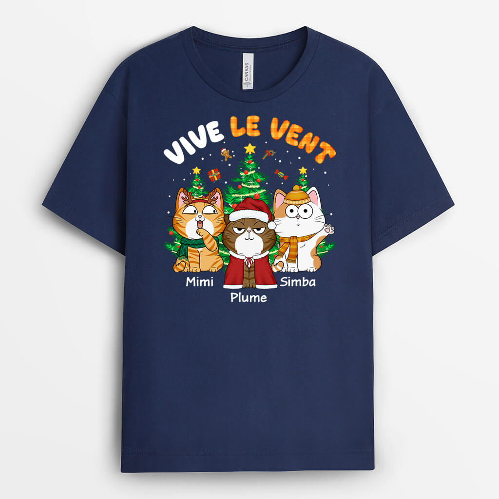 1364AFR2 t shirt vive le vent personnalise