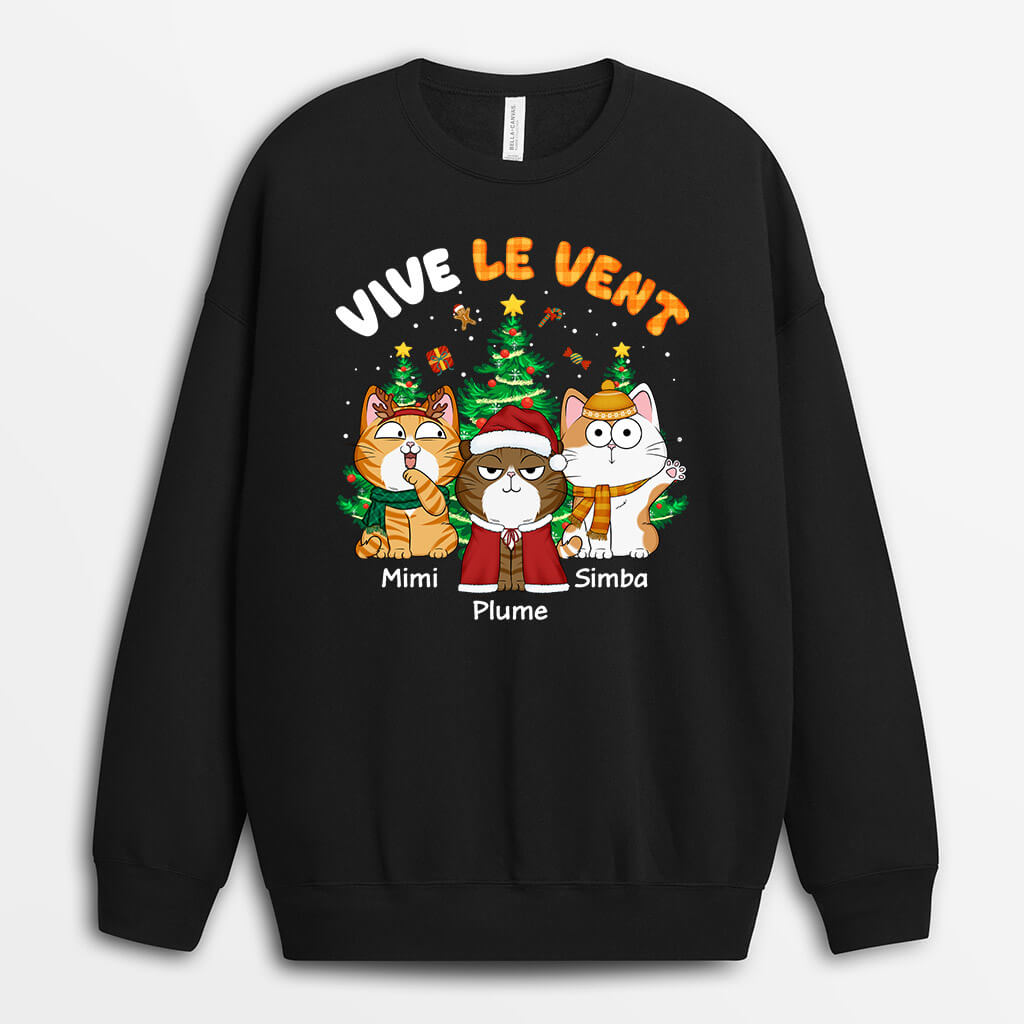 1364WFR2 sweatshirt vive le vent personnalise