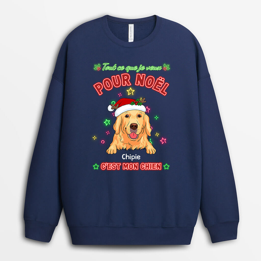 1368WFR2 sweatshirt tout ce que je veux pour noel cest mon chien personnalise_5417ec72 27f2 4ddc 903d 5ab3902a0ec0