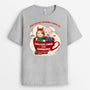 1381AFR2 t shirt nous allons ensemble comme du chocolat chaud et des guimauves personnalise