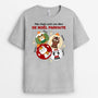 1388AFR2 t shirt mes chats sont une deco de noel parfaite personnalise