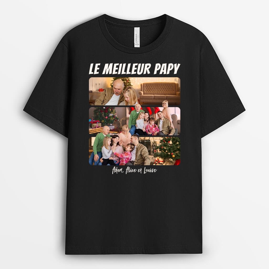 1395AFR1 t shirt meilleur papa de tous les temps version noel avec photo personnalise_f29882db 85ca 44f2 9d15 b6d3546060da