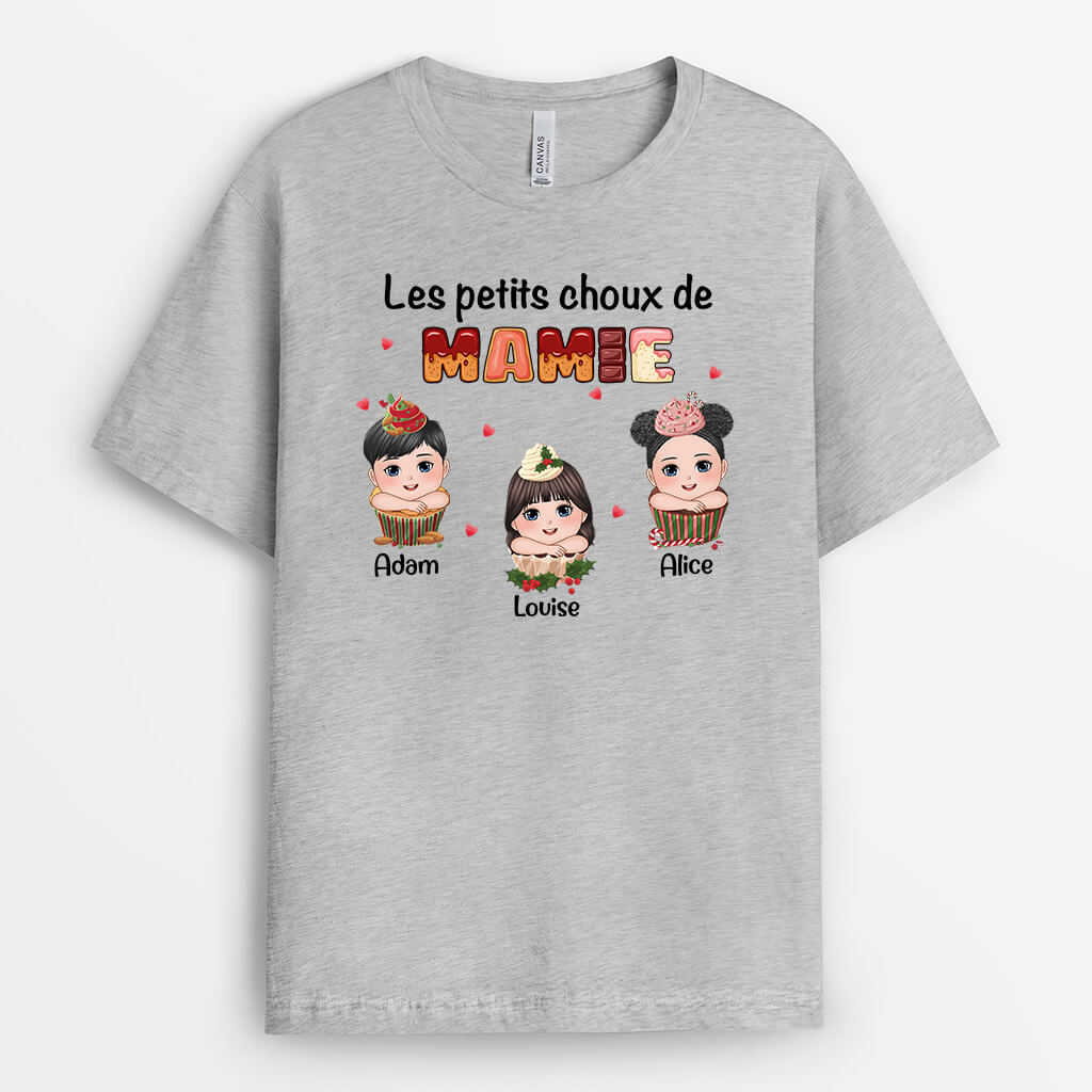 1396AFR2 t shirt les petits choux de maman personnalise