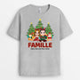 1406AFR2 t shirt famille de couple et de chats version noel personnalise